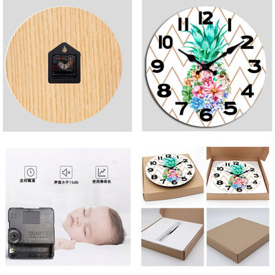 Wooden Wall Clock Number Wall Clock Vintage Rustic Wood Wall Clock Silent Non Ticking Analog Timepiece for Room Bedroom Decor