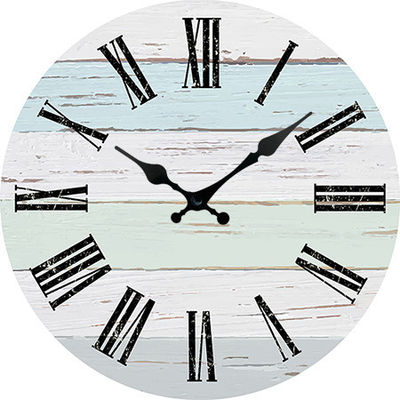 Wooden Wall Clock Number Wall Clock Vintage Rustic Wood Wall Clock Silent Non Ticking Analog Timepiece for Room Bedroom Decor