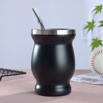 Yerba Mate Cup 304 Stainless Steel Double Wall 8oz Argentine Yerba Mate Gourd