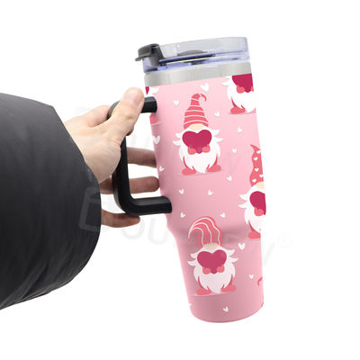 40oz 304 Stainless Steel Insulated Water Bottle Thermal Coffee Car Cup Cold Hot Mugs Vacuum Flask With Handle Straw for Sport