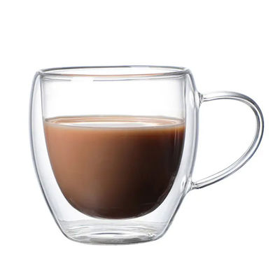 Double Wall Glass Cup Heat Insulation Transparent Handmade Tea Drink Cups Espresso Coffee Mug