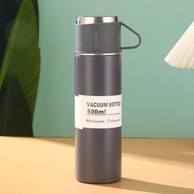 One Cup Three-lidded Thermos Cup Gift Box Set 304 Stainless Steel Business Gift Cup Christmas Gift
