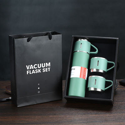 One Cup Three-lidded Thermos Cup Gift Box Set 304 Stainless Steel Business Gift Cup Christmas Gift