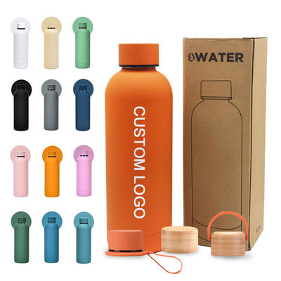 Custom Logo Double Wall Vacuum Cup Insulated Sport  Drinking Bottles Metal Stainless Steel Thermal Water Bottles Thermos Flask