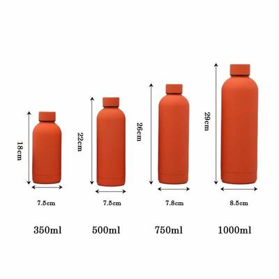 Custom Logo Double Wall Vacuum Cup Insulated Sport  Drinking Bottles Metal Stainless Steel Thermal Water Bottles Thermos Flask