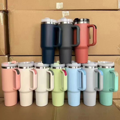 40 Oz Stainless Steel Travel Mug Tumbler Cup Manufacturer Double Insulation Vacuum Coffee Mug 40oz Tumbler With Straw Handle