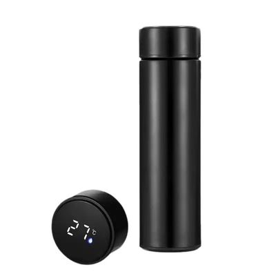Wholesale Creative 304 Led Temperature Display Vacuum Flasks Office Business Gift Water Bottle Battery Replaceable Thermos Cup