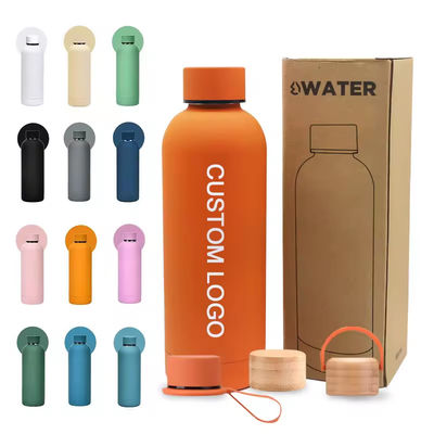 Customized 304 Stainless Steel American Style Double Wall Vacuum Thermos Bottle Outdoor Portable Thermos Water Bottles