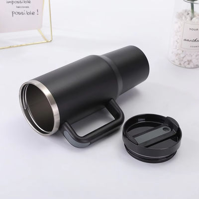 Customized Large Tumbler Car Cup Mugs 304 Stainless Steel Iced Coffee Cup Mugs 40oz Tumbler With Handle and Straw