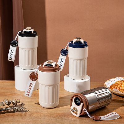 16 Oz Travel Coffee Mug Tumbler Mug Coffee Mug Stainless Steel Insulated Smart Coffee Tumbler With Led Temperature Display