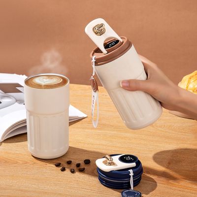 16 Oz Travel Coffee Mug Tumbler Mug Coffee Mug Stainless Steel Insulated Smart Coffee Tumbler With Led Temperature Display