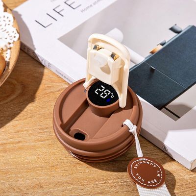 16 Oz Travel Coffee Mug Tumbler Mug Coffee Mug Stainless Steel Insulated Smart Coffee Tumbler With Led Temperature Display