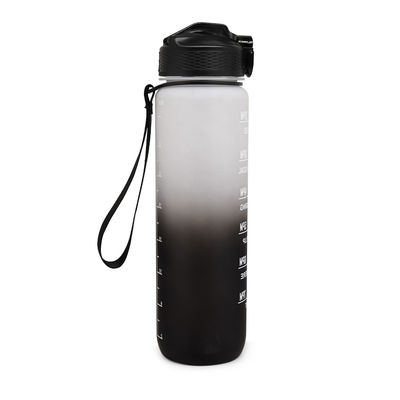 Wholesale Plastic Water Bottle 32oz 1 Liter Motivational Bottle Water Bpa Free Time Marker Drinking Bottles for Gym