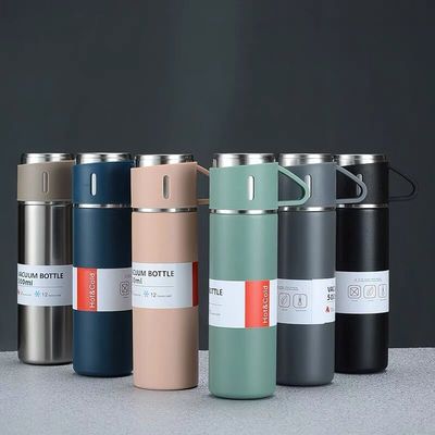 3 Piece Set Water Bottle Tumbler Gift Set Tumbler Set Vacuum Insulated Travel Tumbler 3 in 1 Water Bottle Kit With Handle
