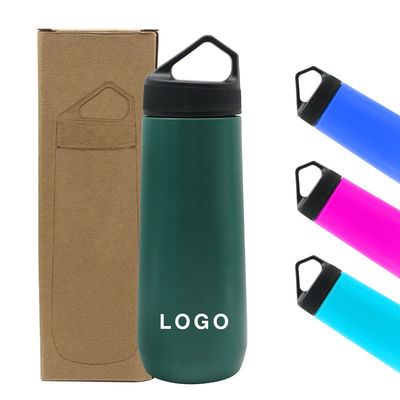 Custom Logo 20oz 21oz 22oz Hiking Water Bottle Portable Insulated Stainless Steel Vacuum Flask With Handle Lid