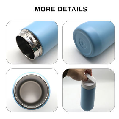 Custom Logo 20oz 21oz 22oz Hiking Water Bottle Portable Insulated Stainless Steel Vacuum Flask With Handle Lid