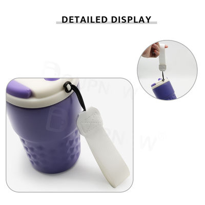 Custom Logo Vacuum Insulated Stainless Steel Coffee Mug Small Portable Stainless Steel Tumbler With Straw Lid