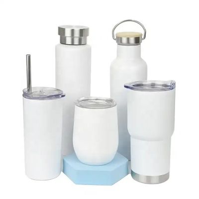 Straight Sublimation Tumbler Stainless Steel 20oz 30oz Tumbler Vacuum Insulated Stainless Steel Water Bottle
