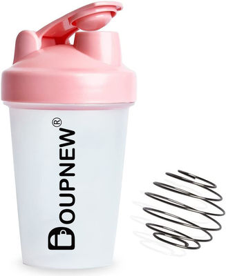 Wholesale 400ml Mixer Protein Shaker Bottle Bpa Free New Design Powder Plastic Gym Protein Shaker Water Bottle With Metal Ball
