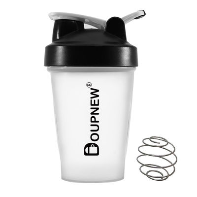 Wholesale 400ml Mixer Protein Shaker Bottle Bpa Free New Design Powder Plastic Gym Protein Shaker Water Bottle With Metal Ball