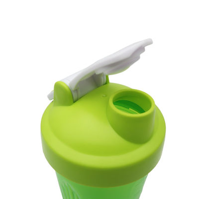 Wholesale 400ml Mixer Protein Shaker Bottle Bpa Free New Design Powder Plastic Gym Protein Shaker Water Bottle With Metal Ball