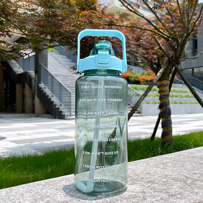 Wholesale 64 Oz Motivational Water Bottle Time Marker 2l Half Gallon Water Bottle Clear Plastic 2 Liter Water Bottles
