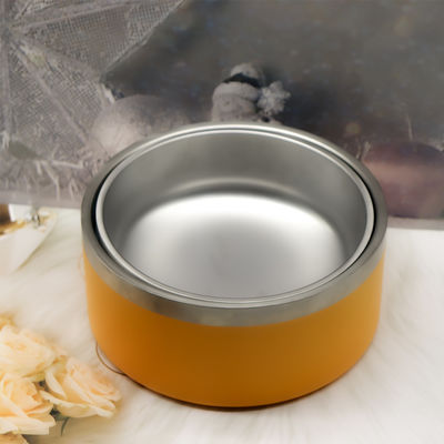 2023 Hot Selling Custom 32oz 64oz Pet Bowls Feeders 304 Stainless Steel Pet Bowl Double Wall Dog Food Bowl for Pets