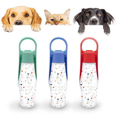 Wholesale Portable Pet Travel Water Bottle Dispenser Stainless Steel 800ml Single Wall Pet Water Bottle for Dogs With Handle