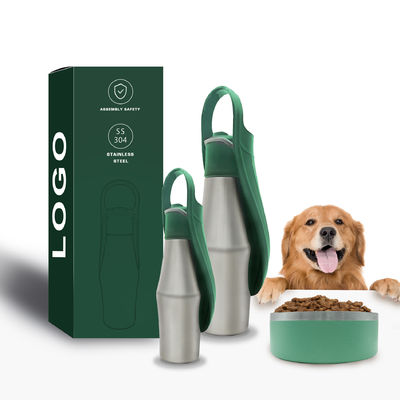 2023 Pet Drinkware 800ml 304 Stainless Steel Dog Bottle Water Pet Water Bottle Insulated Stainless Steel Dog Water Bottle
