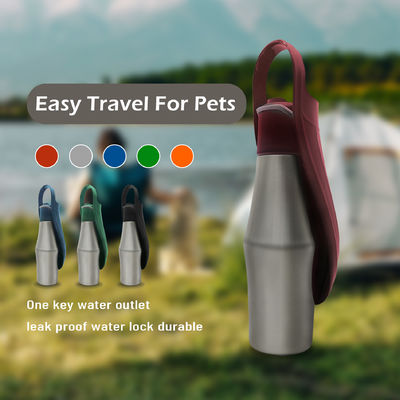 2023 Pet Drinkware 800ml 304 Stainless Steel Dog Bottle Water Pet Water Bottle Insulated Stainless Steel Dog Water Bottle