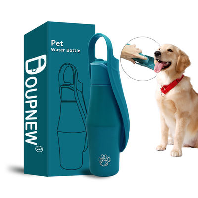 Outdoor 800ml Pet Drinking Bottle Portable 304 Stainless Steel Pet Sport Water Bottle Pet Water Bottle for Walking