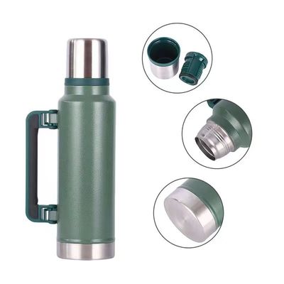 Wholesale Travel 1000ml Jugs Double Wall Stainless Steel Vacuum Insulated WaterJugs With Handle