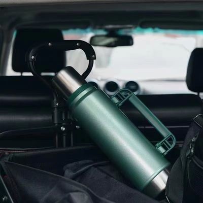 Large Capacity 1000ml 304 Stainless Steel Water Jug Powder Paint Outside Camping Drinkware Lid with Handle