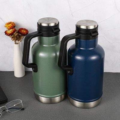 1L Outdoor Large Capacity Gallon Water Bottle Sport Water Bottle Creat Keep Cold Insulation Double Vacuum Water Jug