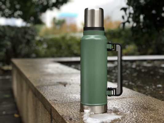 1000ml 304 Stainless Steel Water Jug Powder Paint Outside Camping JUG Lid With Handle
