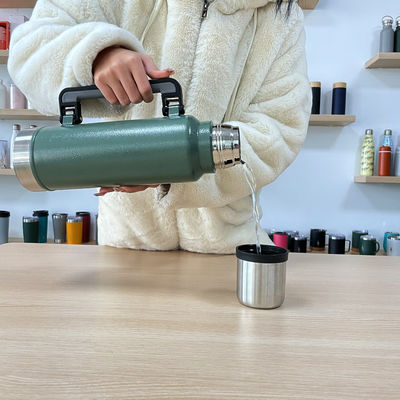 Premium 24 Hour Thermos Keeping Hot Vacuum Jug Eco-Friendly Double Wall Stainless Steel Thermo Water Jugs With Handle