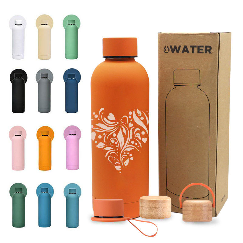 Factory Custom logo Double Wall Stainless Steel Cup Insulated Drink Bottle Tumbler Water Bottle 500 ml