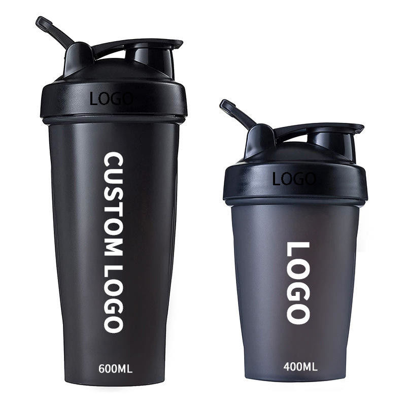 600ml Shaker Bottle 20oz Protein Shaker Plastic Bottle Portable Fitness Bottle for Fitness Enthusiasts Athletes