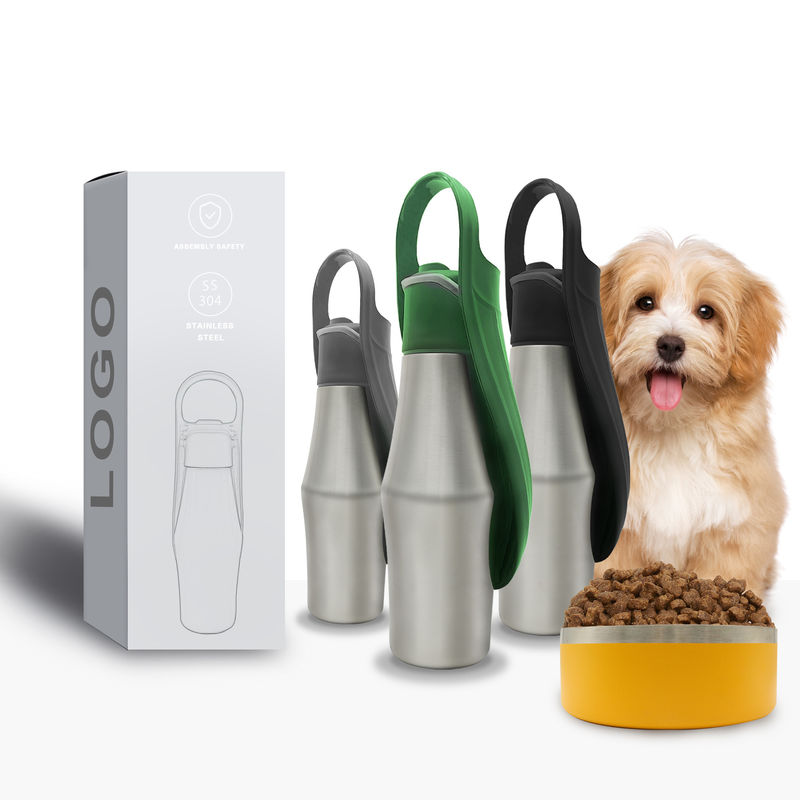 27oz Specific Pet 800ml Drinking Bottle 304 Stainless Steel Flask Outdoor Water Dog Single Wall Bottle Dispenser
