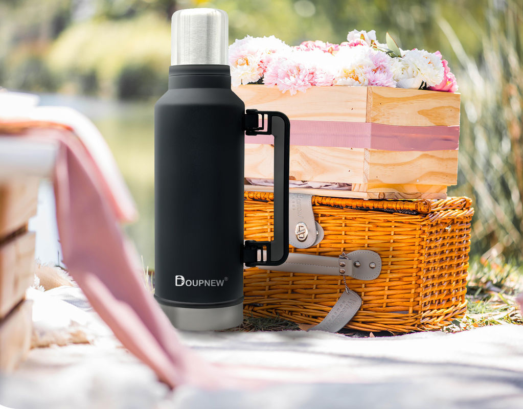 Premium 24 Hour Thermos Keeping Hot Vacuum Jug Eco-Friendly Double Wall Stainless Steel Thermo Water Jugs With Handle